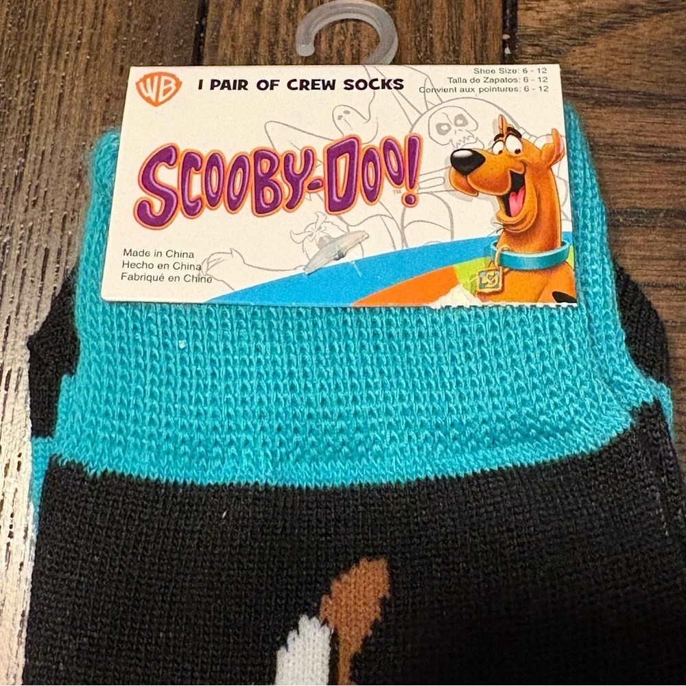 3/$20 Scooby-Doo Crew Socks NWT | Funny Cartoon Dog Lover Gift | Adult 6–12 - Picture 6 of 6